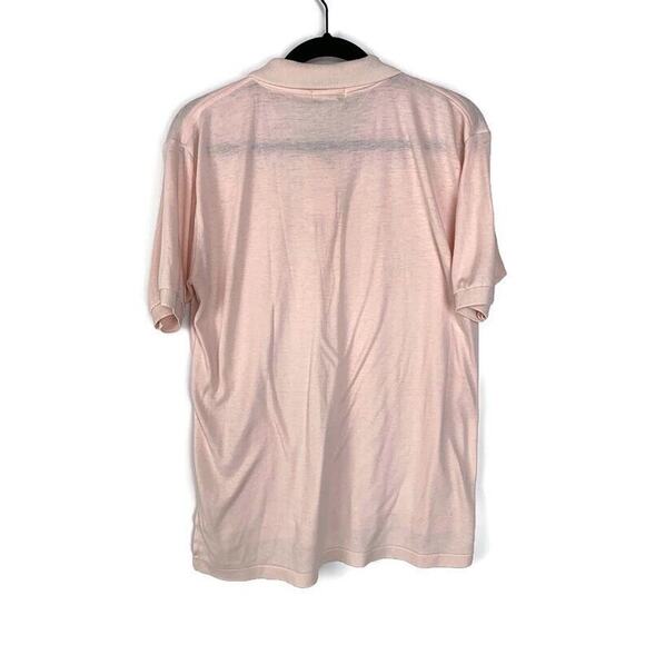 John Meyer Of Norwich Mens Light Pink Polo Shirt Short Sleeve Size M - Picture 2 of 4